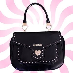 Love Moschino Black Studded Purse